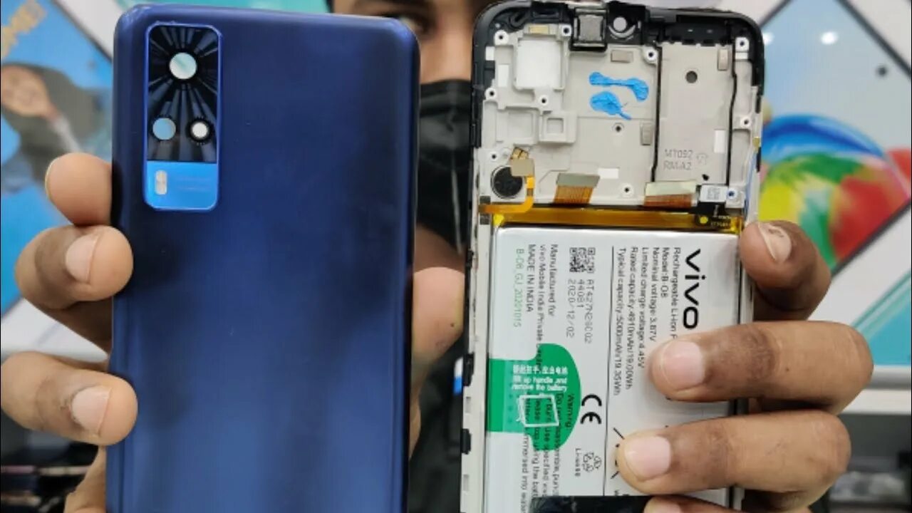 Vivo Y12_Y15_Y17 Disassembly Vivo Back Panel And Fingerprint Sensor - YouTube