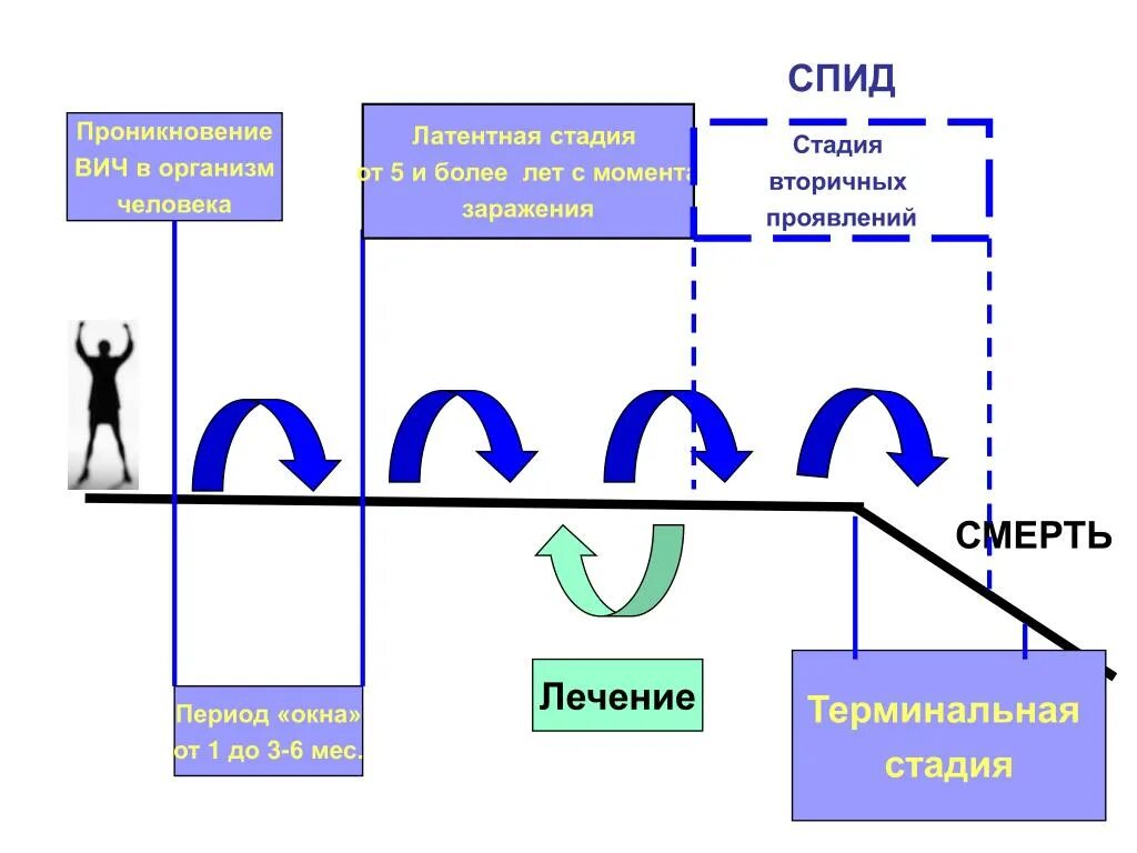 Этапы развития заболевания. Периоды развития ВИЧ. Этапы развития ВИЧ инфекции. Стадии ВИЧ инфекции схема. 5 Стадий ВИЧ инфекции.