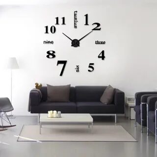Как установить настенные 3д часы