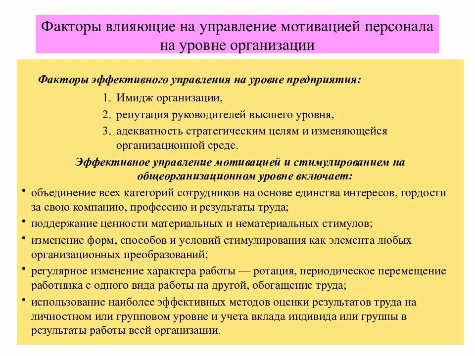 Условия и факторы мотивации. Показатели мотивации и стимулирования управленцев. Влияние управления персоналом на эффективность работы предприятия.. Факторы эффективного управления. Факторы влияющие на эффективность организации ...персонала.