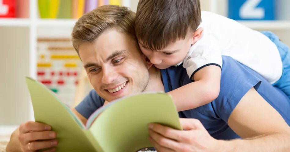 Dad is reading