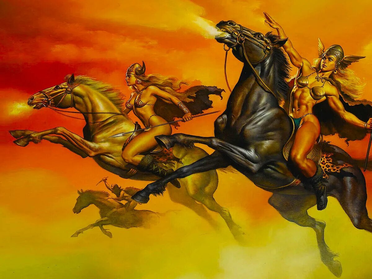 Амазонка мифология. Восьмой подвиг: кони Диомеда. Амазонки мифология. Валеджио картины.