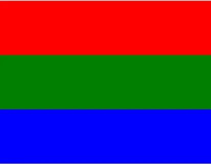 Флаг красный оранжевый зеленый синий