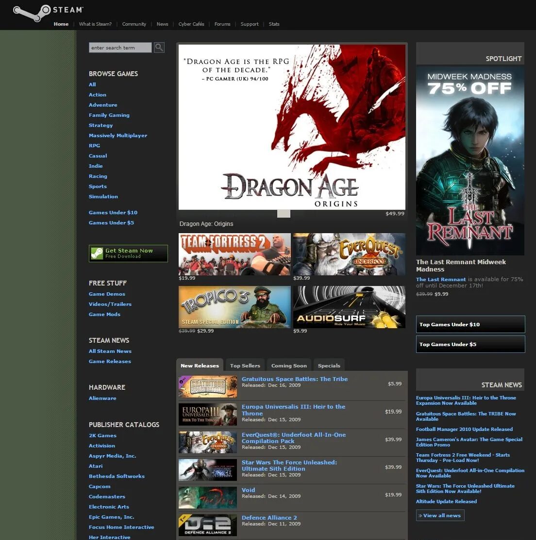 Демо стим. Стим. стим страница. главная страница стима. steam 2009 года.
