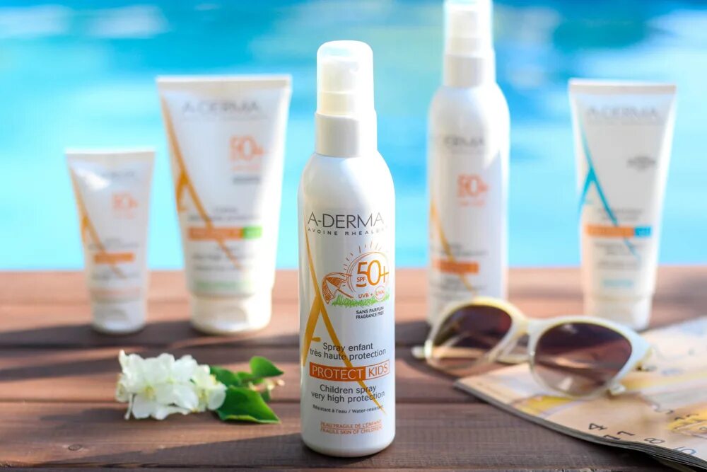 Детский солнцезащитный крем a Derma. A Derma protect SPF 50 Kids. Профессиональная косметика от солнца. Солнцезащитные средства Брэнд.