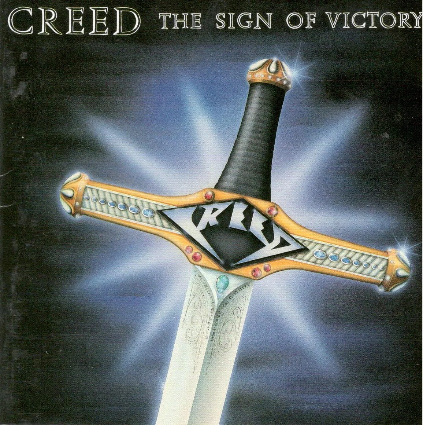 The sign. Creed - 1990 - the sign of victory. victory 1990. victory temples of gold 1990. victory sign.
