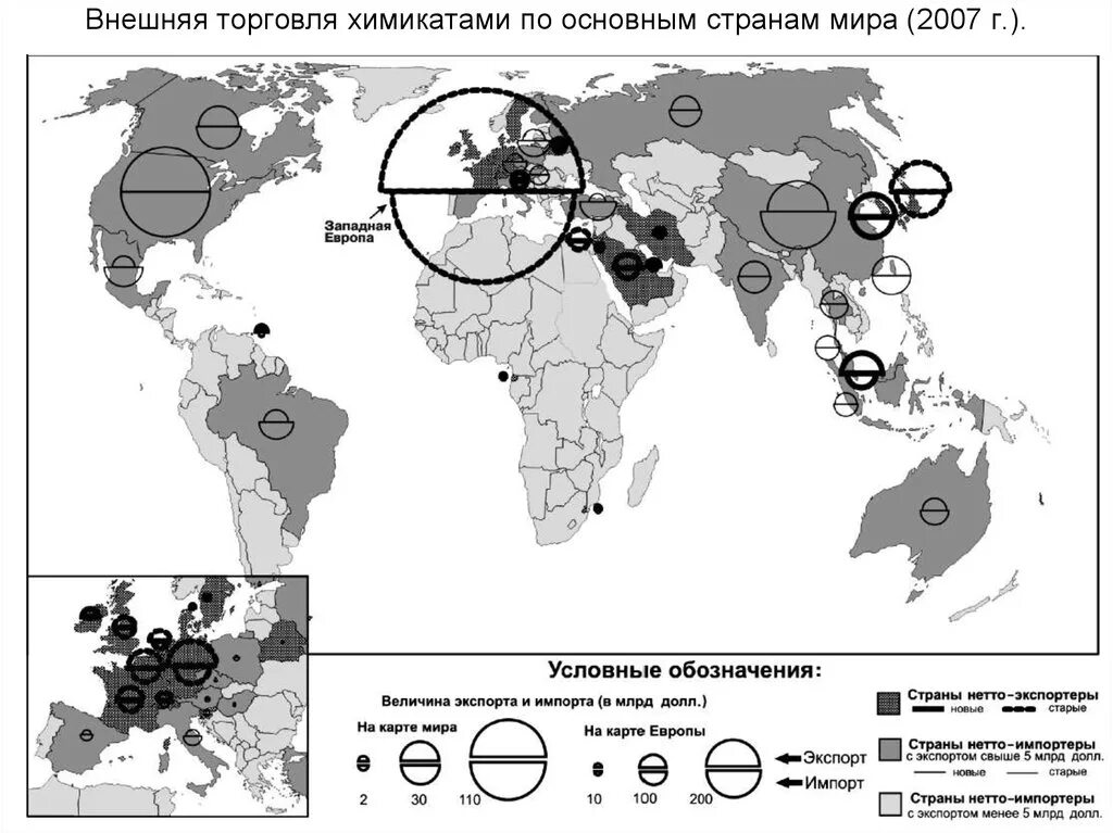 Главные страны экспортеры продукции