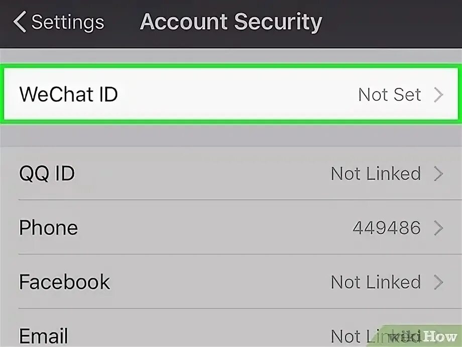 Wechat id. Wechat id