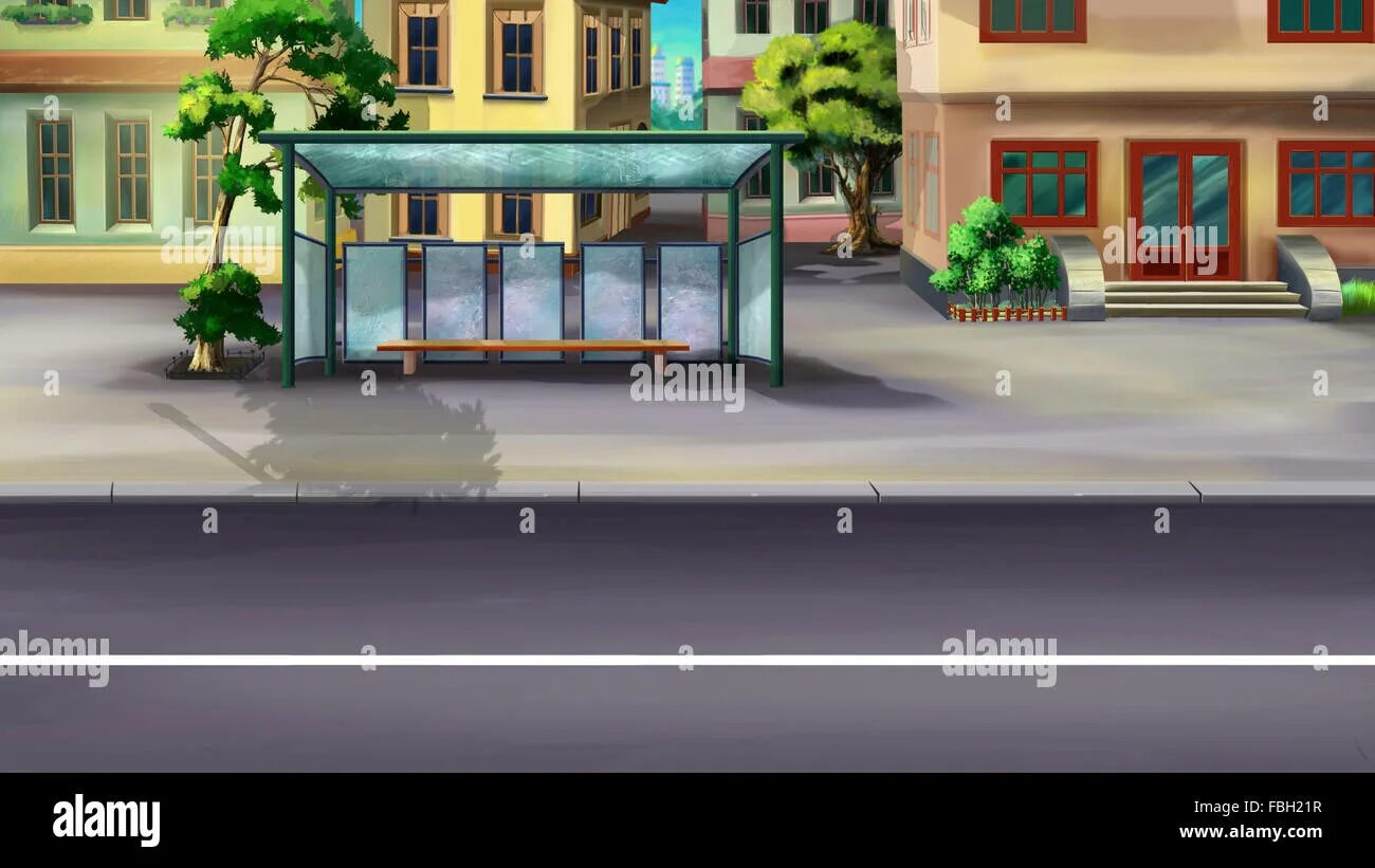 Where the bus stop