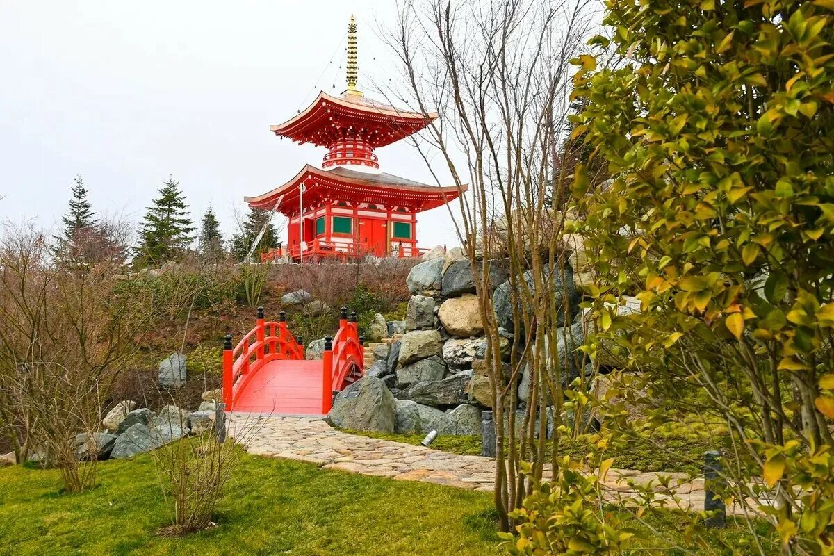 Пагода Тахото японский сад. Краснодарский парк Галицкого японский сад. Парк Галенского Краснодар японский сад. Японский сад парк Галицкого парк Краснодар.