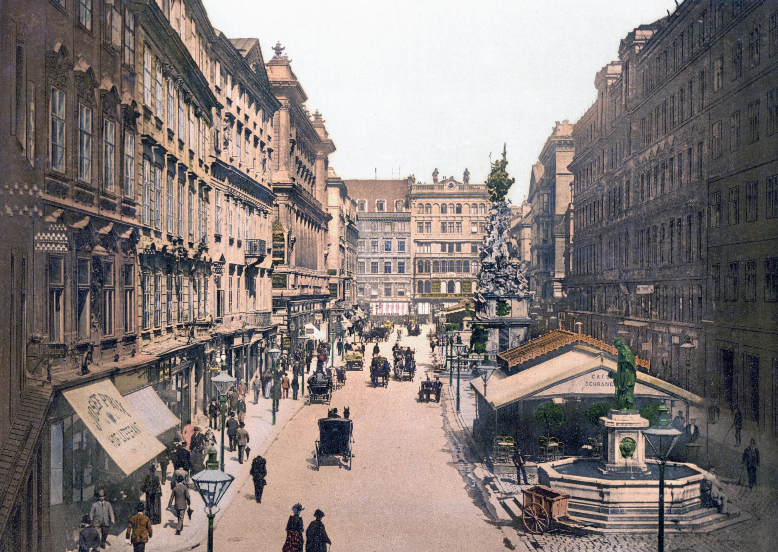 1900 автор. Вена Австро Венгрия. Graben улица Вена. Австро Венгрия 1900. Австро Венгрия 19 век.