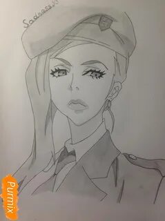 Берет карандашом