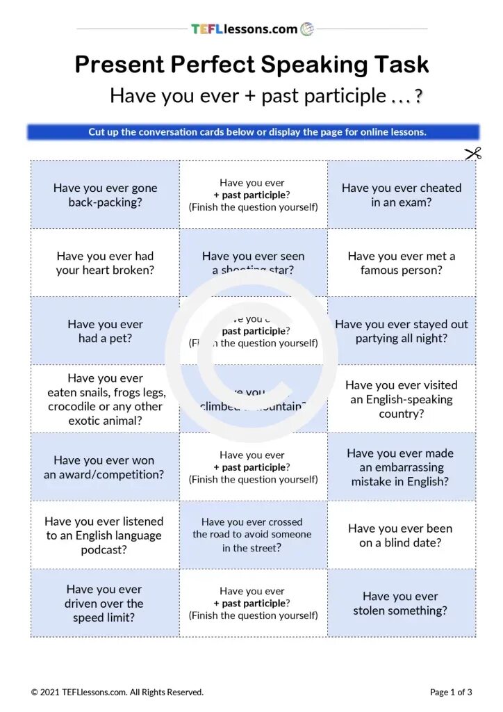 Presents questions for discussion. Present perfect speaking. speaking activities for present perfect. вопросы с have you ever. вопросы в present perfect speaking.