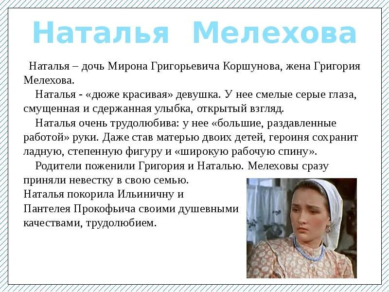 Характеристика мелехова