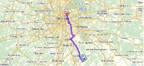 От казанского до домодедово сколько ехать