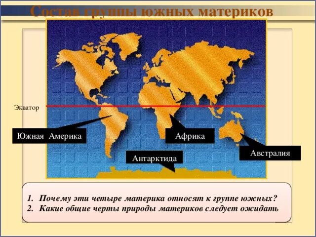 Тест южные материки 2 вариант. Южные материки. Северные и Южные материки. Южные материки на карте. Южные материки какие.