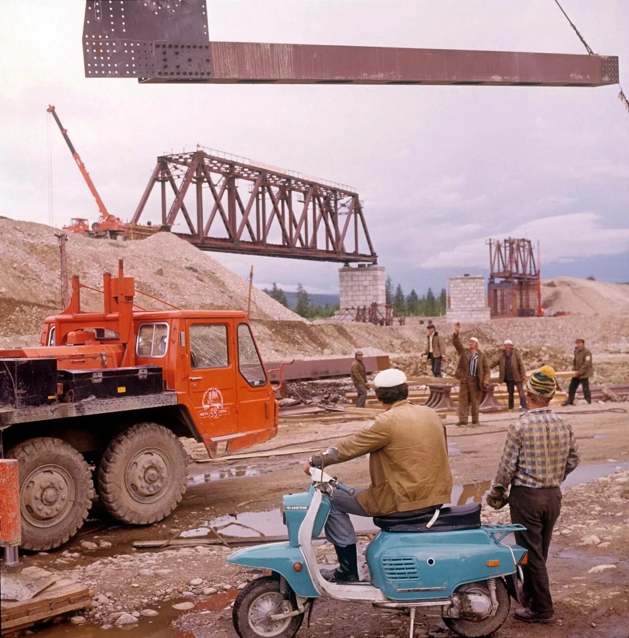 Магирус БАМ. Magirus 290 на БАМЕ. Магирус в СССР. Советские гигантские машины. Строительство в советское время