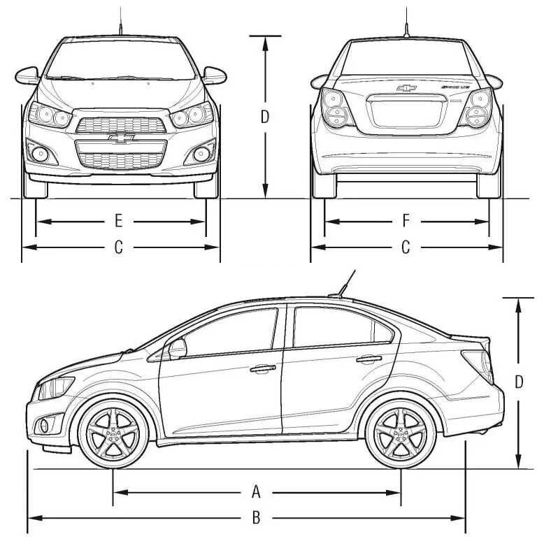 Характеристика автомобиля шевроле. Chevrolet Aveo 2012 габариты. Авео т300 габариты хэтчбек. Габариты Шевроле Авео т250 седан. Габариты Шевроле Авео т300 седан.