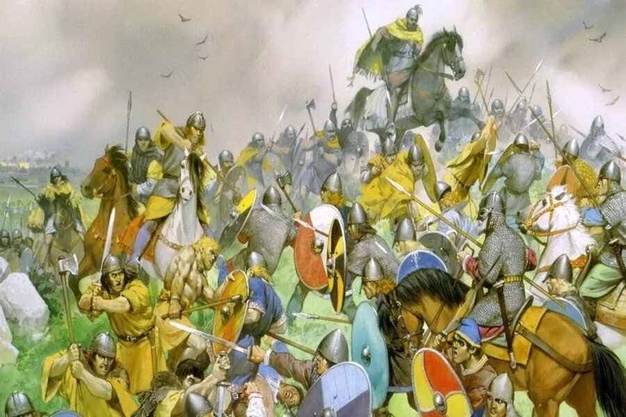 После битвы при листвене между. Битва при Стиклестаде 1030. Битва при Стикластадире. Олаф Святой битва. Смерть Олафа 2 Викинг.