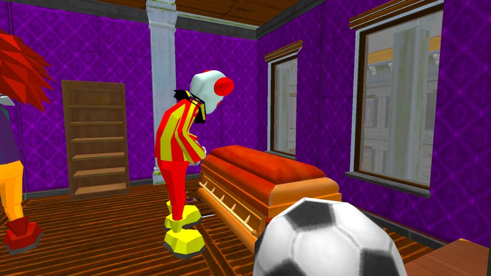 Скачай клоуна соседа. Clown Neighbor игра. Clown Neighbor House. It Clown Neighbor дом. Hello Neighbor Clown.