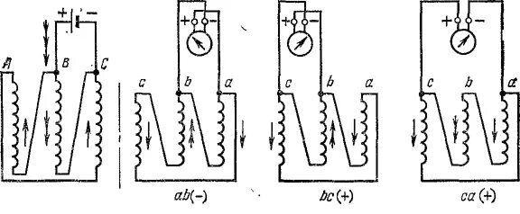 Трансформатор д 11. Полярность трансформатора гальванометром. Метод фазометра для определения групп соединения трансформаторов. Схема для проверки групп соединения методом фазометра. Метод фазометра при определении группы соединения трансформатора.