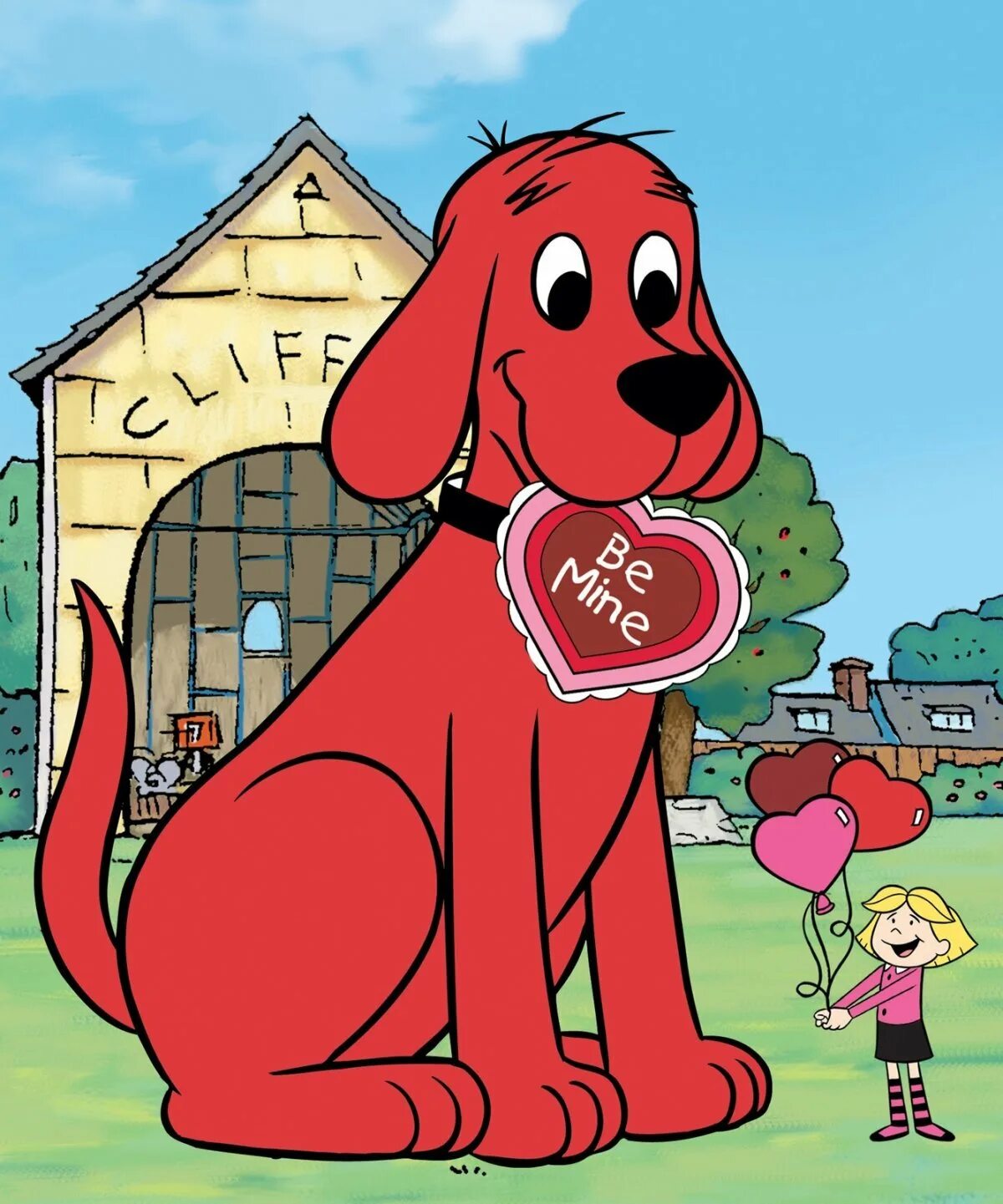 Большой красный клиффорд. Большой красный пёс Клиффорд. Красный щенок Клиффорд.