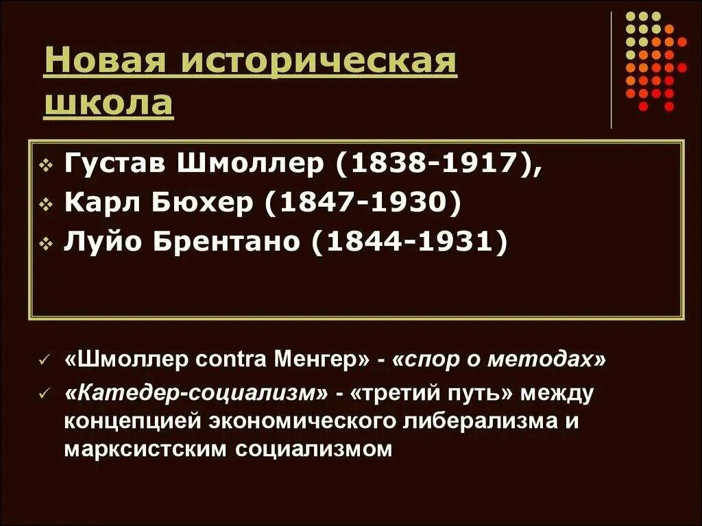 Исторические школы государственные. Луйо Брентано новая историческая школа. Экономические школы Германии. Новая историческая школа в экономике. Новейшая историческая школа.