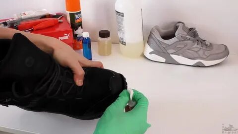 Как приклеить обувь