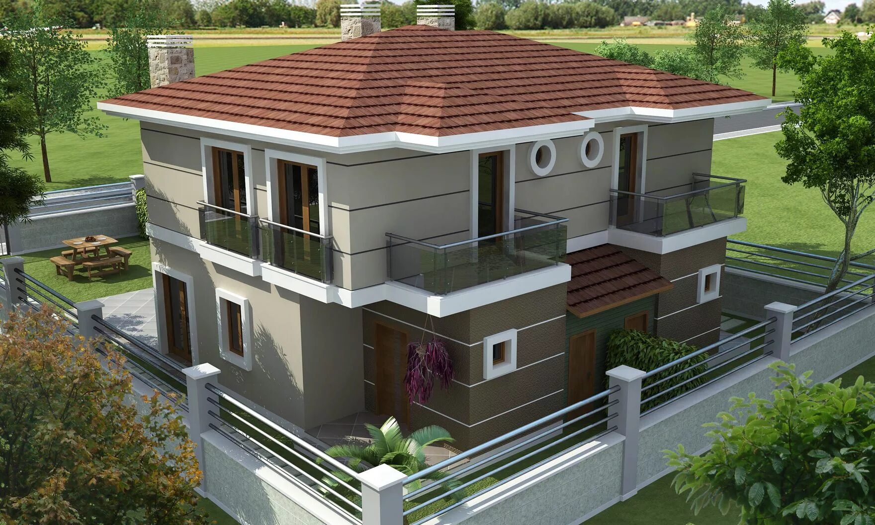 Bina az ev. Dubleks. ikikatli ev. one-storey villa. 3 bina.