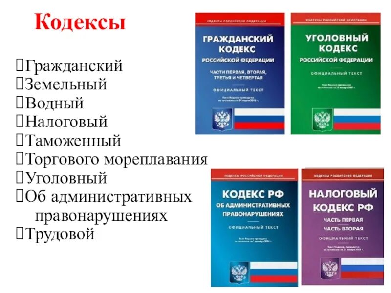 Кодексы. Гражданский кодекс. Уголовный и Гражданский кодекс. Правовой кодекс. Конституция рф административное правонарушение