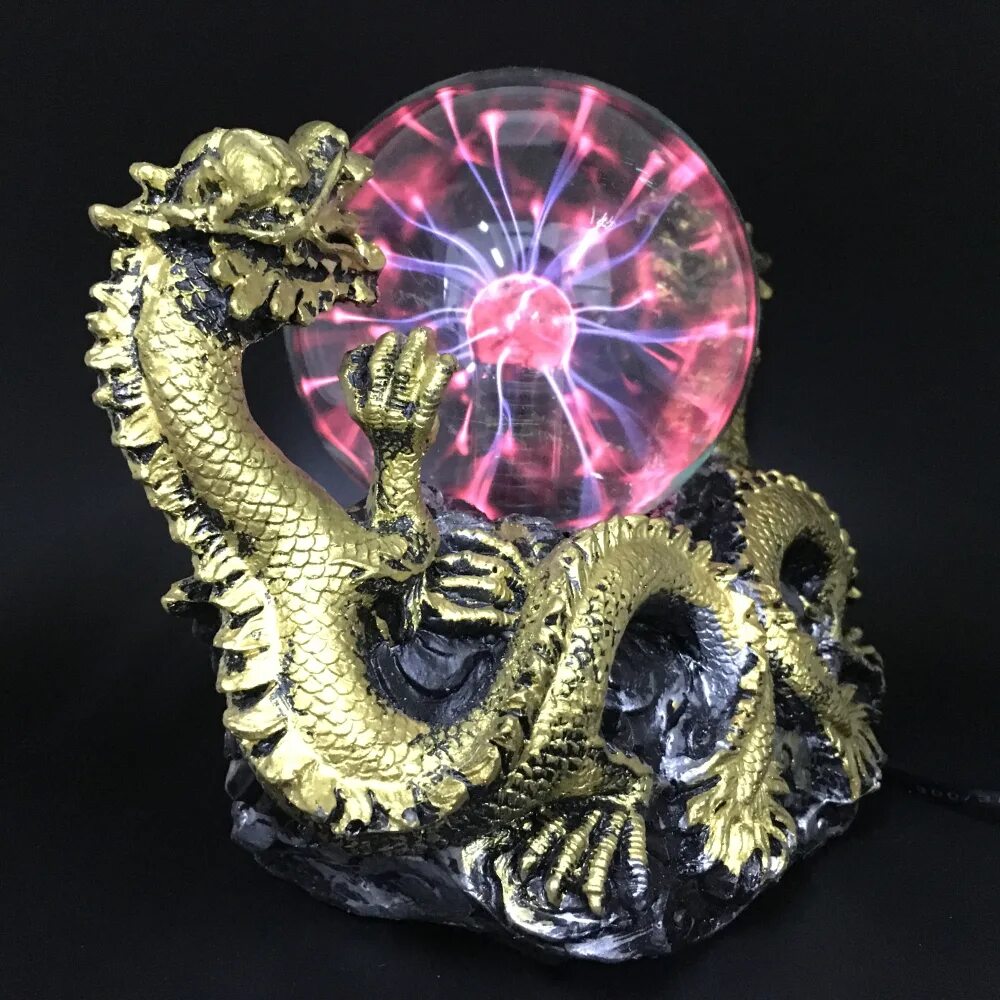 Дракон в шаре. Плазменный светильник дракон. Плазменный шар дракон. Светильник дракон с шаром. Плазменный шар светильник с драконом.