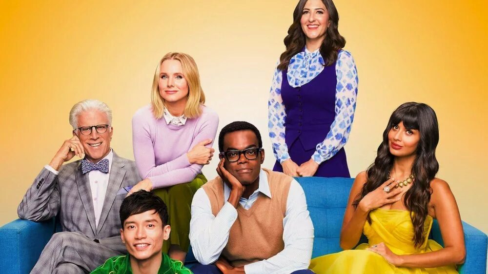 We are in a good place. The good place. the good place постер.