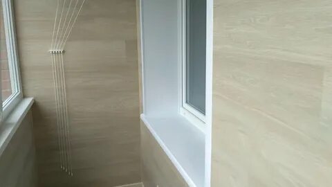 Виниловый ламинат на балконе