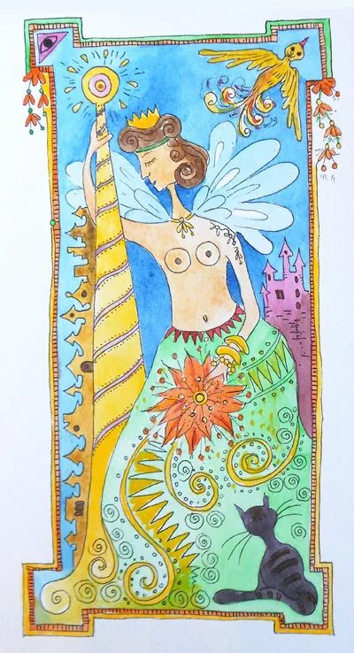 королева жезлов и 3 жезлов сочетание