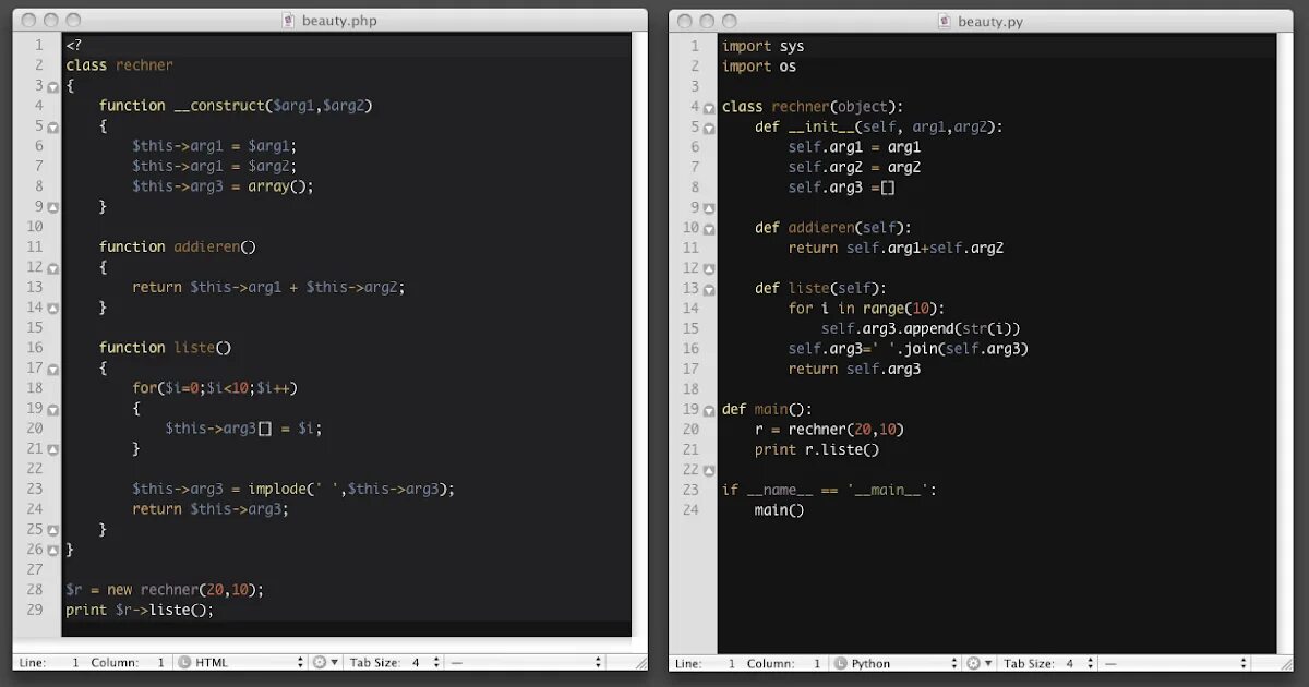 Php код. Сравнение питона и с++. Код на питоне и на с++. Php Python.