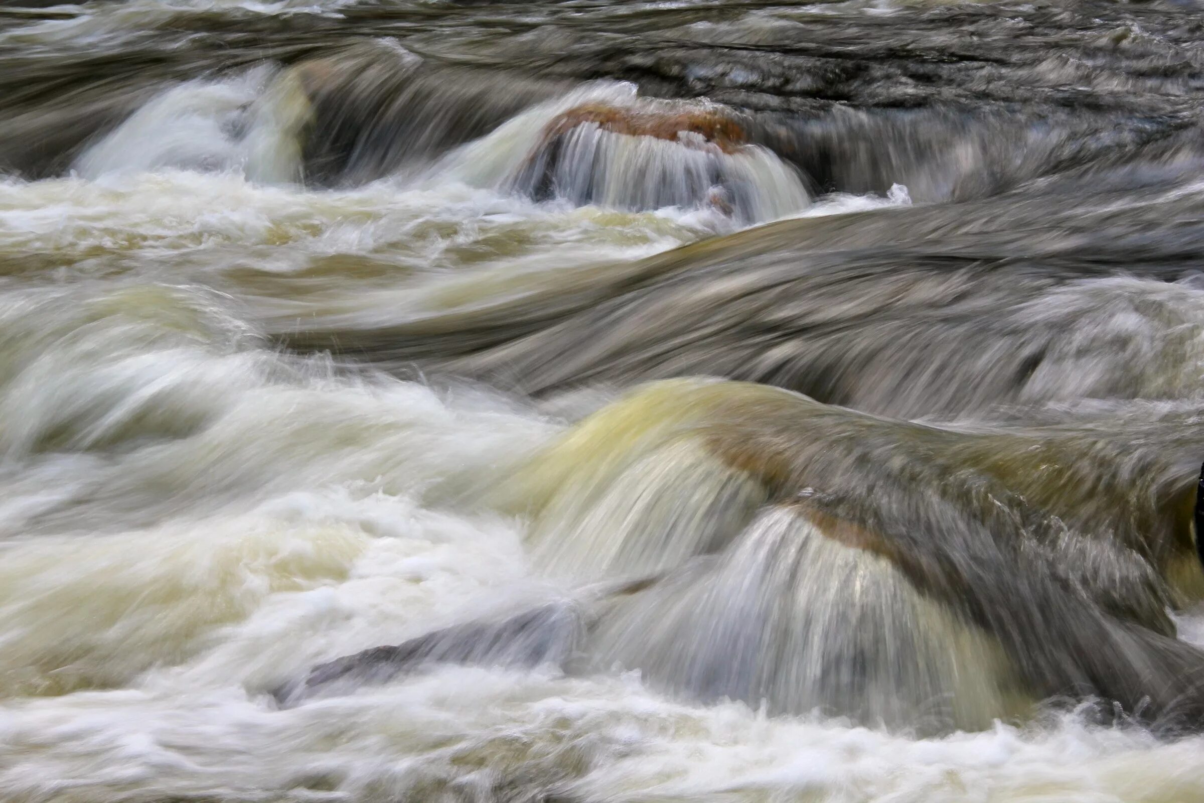 Водопад Уайтуотер. Речные пороги. Поток воды. Водяные пороги. Поток воды 7