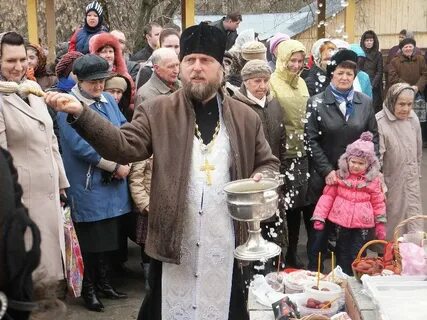 Шаховская освящение куличей