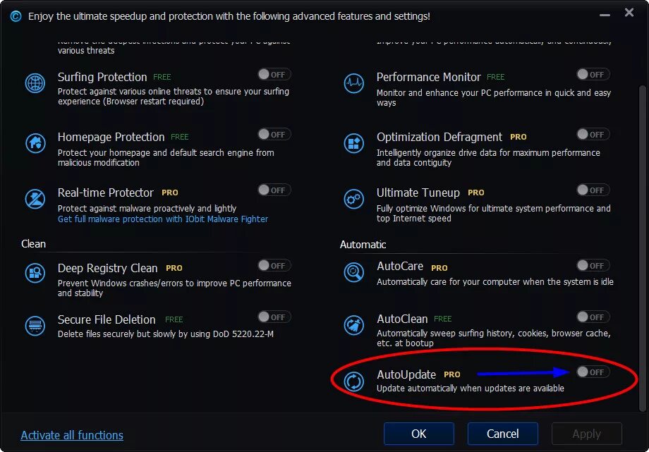 Performance protection. Advanced systemcare pro. advanced malware protection. advanced malware protection интерфейс. iobit software updater pro crack.