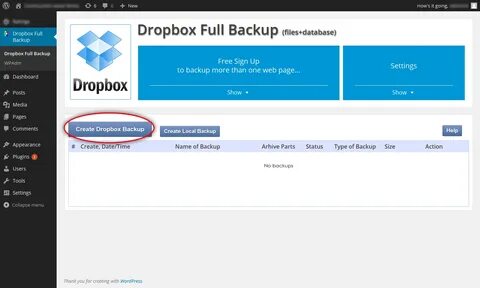 Full backup