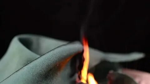 Какая ткань горит
