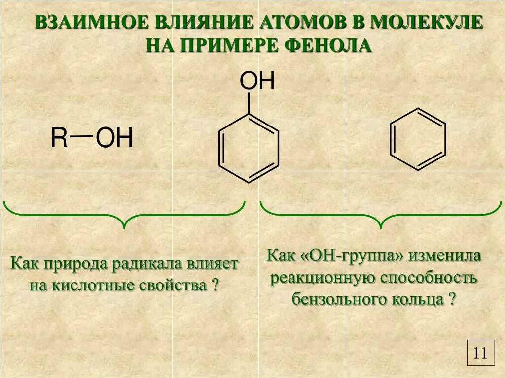 Гидроксильная группа в бензольном кольце