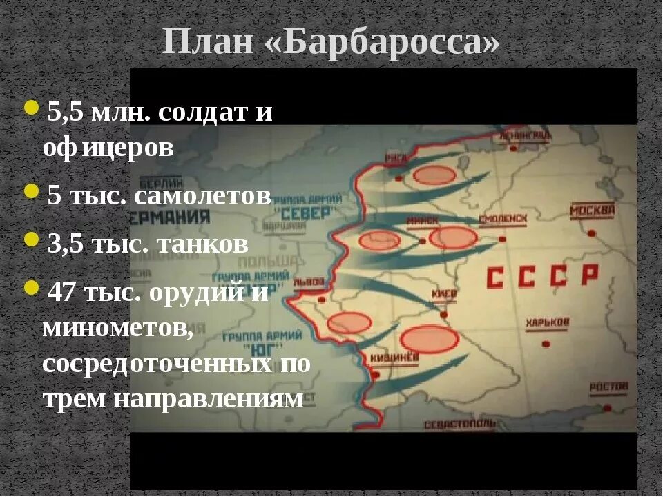 Почему удалось сорвать блицкриг. Карта 2 мировой войны план Барбаросса. План нападения Германии на СССР.план «Барбаросса».». План молниеносной войны Германии против СССР. План войны Германии против СССР.