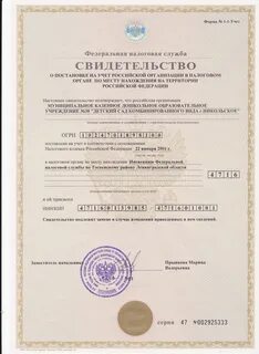 Постановка на учет организации в налоговом органе
