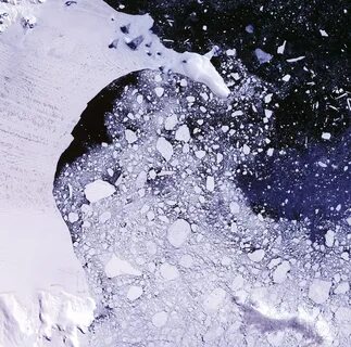Ice falling