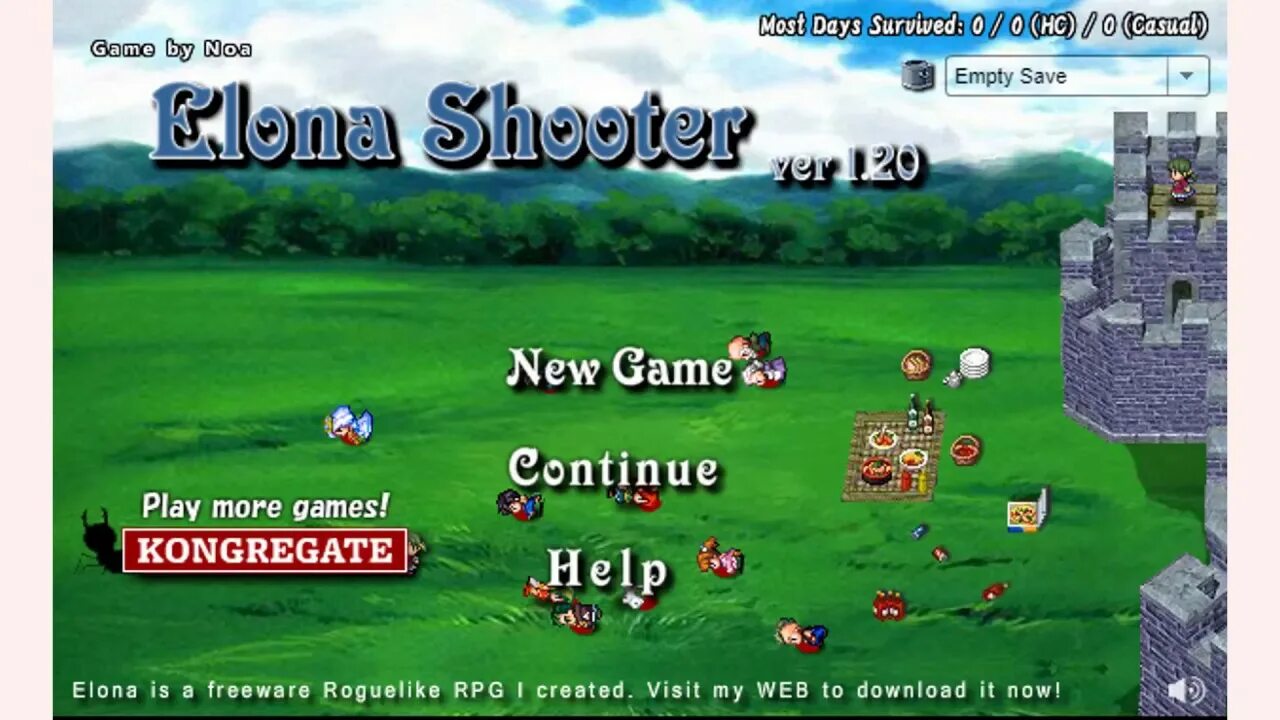 Elona Shooter. Elona Roguelike-игры. Elona RPG. Kongregate games