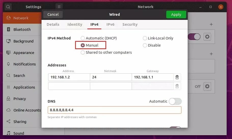 Узнать адрес ubuntu. Ubuntu сетевые настройки.