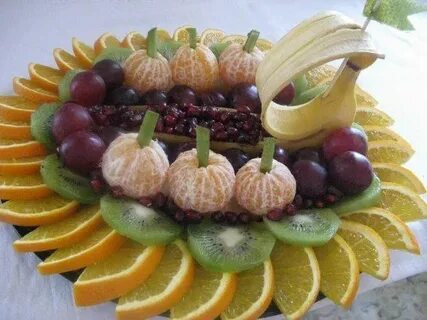 Как оформить фрукты