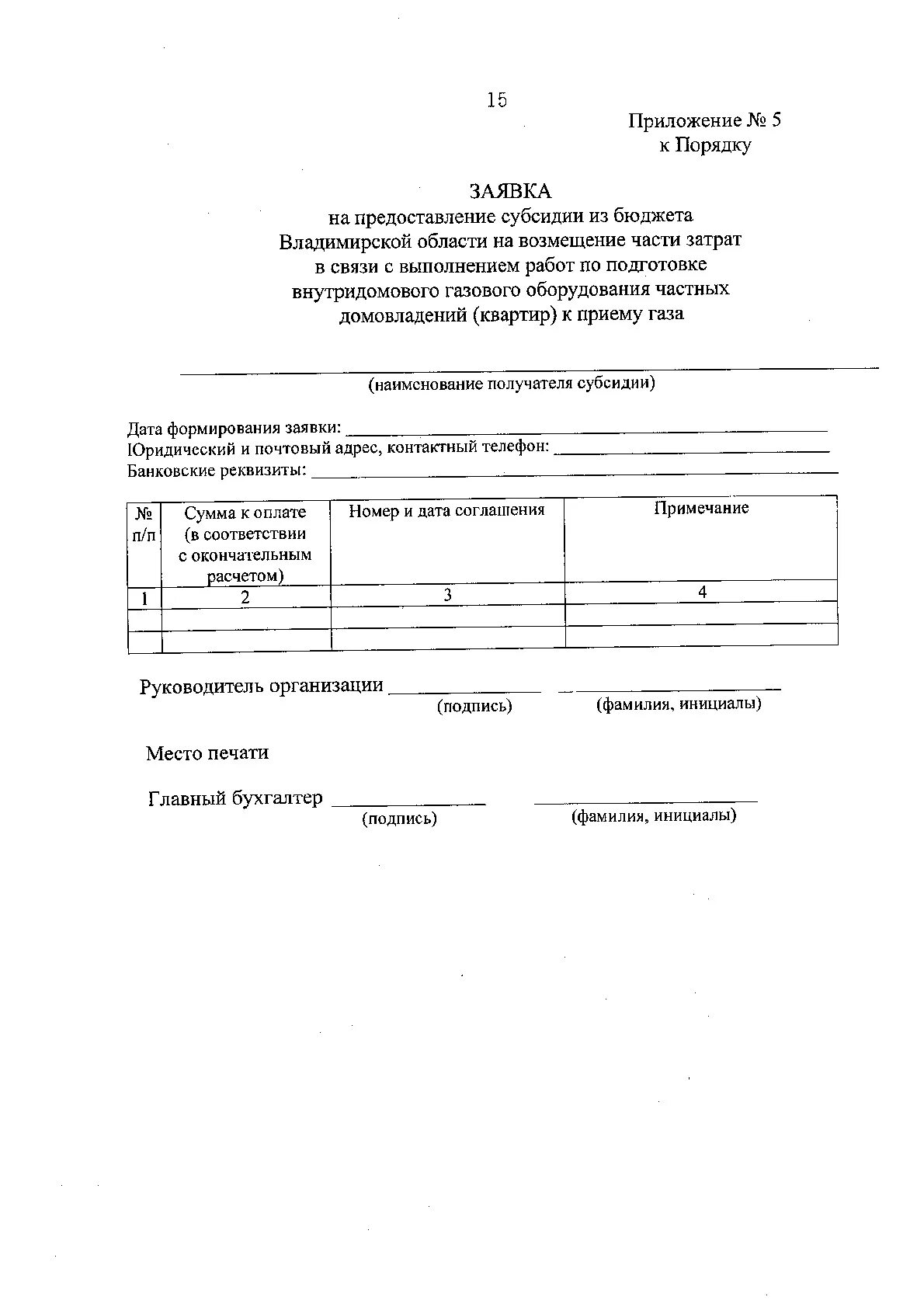 Постановление администрации владимирской