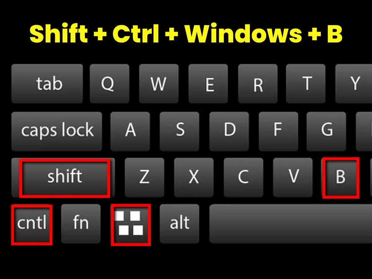 Где шифт на компьютере. Ctrl Shift win b. Комбинация win+Ctrl+Shift+b. Клавиши Ctrl+Shift+→. Shift (клавиша).