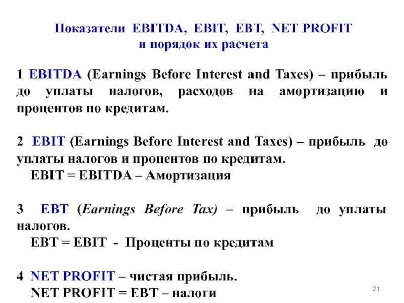 Ебитда это